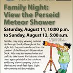 Family Night: View the Perseid Meteor Shower